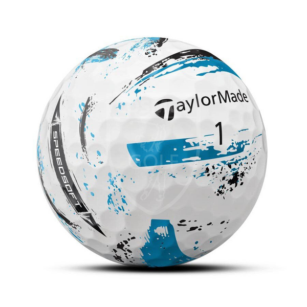 Мячи для гольфа, SpeedSoft Ink, TaylorMade, синие 20017 фото