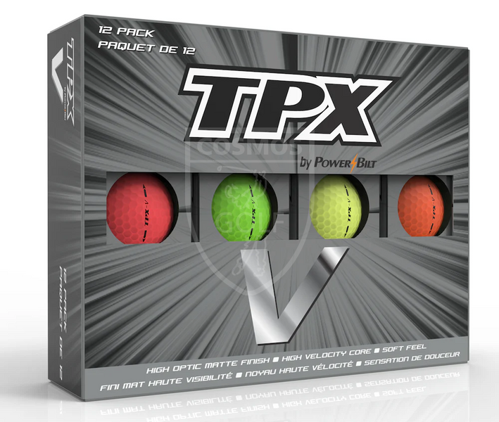 Мячи для гольфа, TPX V, с матовым покрытием, оранжевые 20020 фото